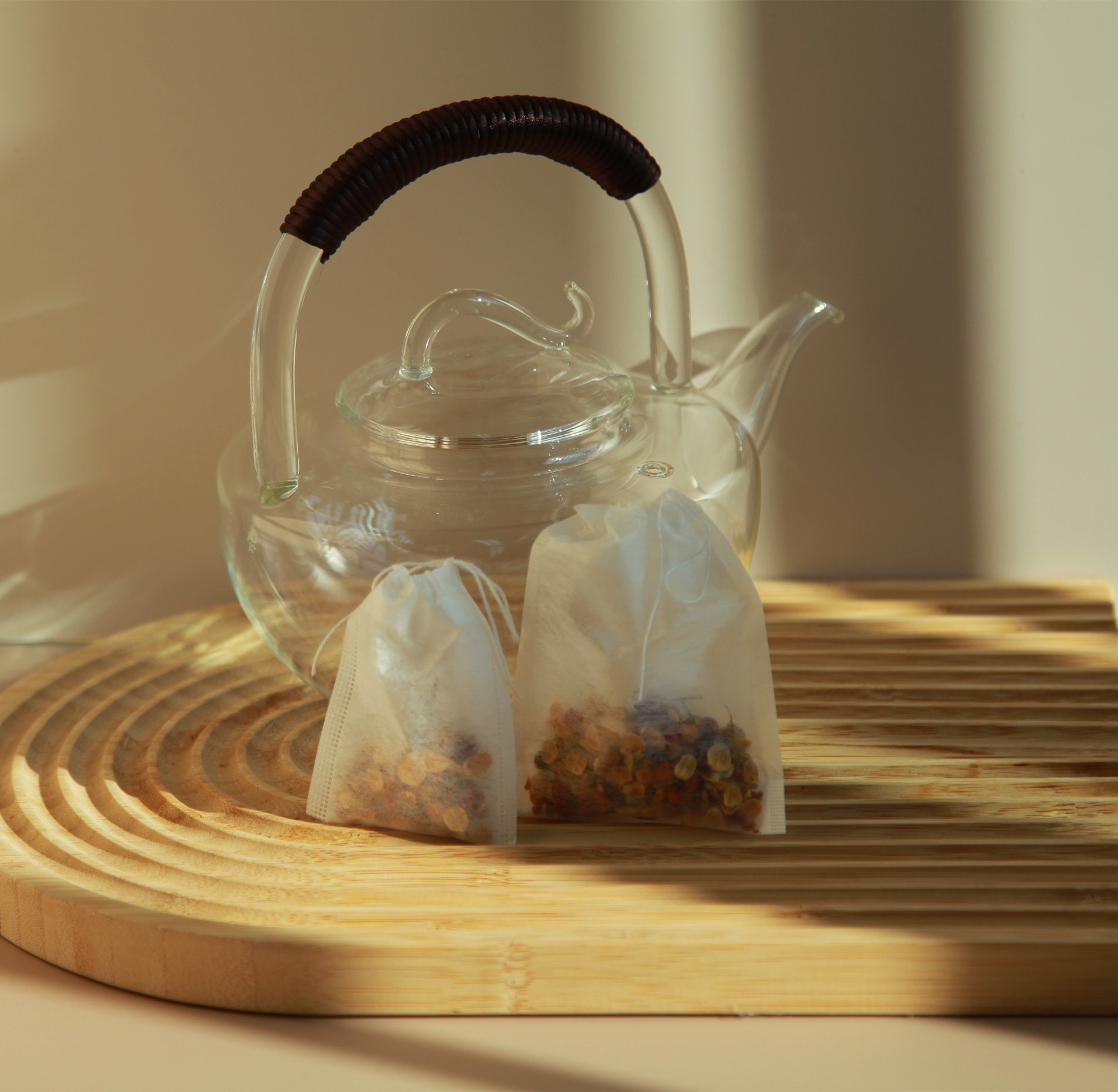 PLA Non Woven Drawstring Tea Bags
